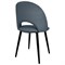 Стулья КОМПЛЕКТ 2 шт., "Luna CF-070", велюр серый, каркас металлический, усиленный, черный, BRABIX, 532770 532770