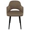 Стул BRABIX "Comodo CF-075", велюр коричневый, каркас металлический усиленный черный, 532774 532774