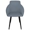 Стул BRABIX "Acqua CF-079", велюр серый, каркас металлический усиленный черный, 532778 532778