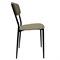 Стул для столовых, кафе, дома РС23, черный каркас, экокожа серо-бежевая 532784