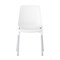 Стул для столовых, кафе, дома SHT-S75, серебристый металлический каркас, пластик белый 532793