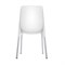 Стул для столовых, кафе, дома SHT-S75, серебристый металлический каркас, пластик белый 532793