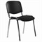 Стул STAFF "Iso Lite CF-008", хром, кожзам черный (Z-11), 532567 532567