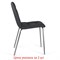 Стулья КОМПЛЕКТ 2 шт. BRABIX "Twins CF-011", хром каркас, экокожа, черный, 532765 532765