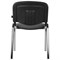 Стул для персонала и посетителей BRABIX "Iso CF-001", хромированный каркас, ткань серая с черным, 531420 531420