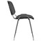 Стул для персонала и посетителей BRABIX "Iso CF-001", хромированный каркас, ткань серая с черным, 531420 531420