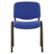 Стул для персонала и посетителей BRABIX "Iso CF-005", черный каркас, ткань синяя с черным, 531974 531974