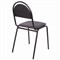 Стул для посетителей РС00М, черный каркас, кожзам черный 531890