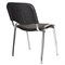 Стул для персонала и посетителей "ИЗО", хромированный каркас, кожзам черный Z-11, К3 530581