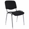 Стул для персонала и посетителей "ИЗО", хромированный каркас, ткань черная С-11, В-14 530064