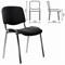 Стул STAFF "Iso Lite CF-008", хром, ткань черная (С-11), 532565 532565