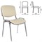 Стул для персонала и посетителей "ИЗО", хромированный каркас, кожзаменитель бежевый Z-21 531139