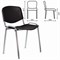 Стул STAFF "Iso Plast CF-009", хром каркас, пластик черный, 532571 532571