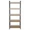 Стеллаж на металлокаркасе BRABIX "LOFT SH-003", 600х350х1500 мм, 5 полок, цвет дуб натуральный, 641236 641236