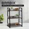 Стеллаж на металлокаркасе BRABIX "LOFT SH-002", 600х350х845 мм, цвет дуб антик, 641232 641232