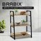 Стеллаж на металлокаркасе BRABIX "LOFT SH-002", 600х350х845 мм, цвет дуб натуральный, 641233 641233