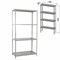 Стеллаж металлический BRABIX "MS Plus-185/50-4", 1850х1000х500 мм, 4 полки, регулируемые опоры, 291106, S241BR155402 291106