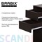 Стол письменный/компьютерный BRABIX "Scandi CD-017", 900х450х750 мм, 2 ящика, венге, 641896, ЦБ013706-3 641896