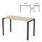 Стол на металлокаркасе "Арго", 1200х600х760 мм, ясень шимо (КОМПЛЕКТ) 981358