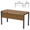 Стол на металлокаркасе "Арго", 1400х600х760 мм, царга, орех (КОМПЛЕКТ) 981381