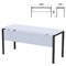 Стол на металлокаркасе "Арго", 1600х600х760 мм, царга, серый (КОМПЛЕКТ) 981387