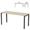 Стол на металлокаркасе "Арго", 1600х600х760 мм, ясень шимо (КОМПЛЕКТ) 981368