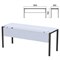 Стол на металлокаркасе "Арго", 1800х600х760 мм, царга, серый (КОМПЛЕКТ) 981392