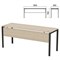 Стол на металлокаркасе "Арго", 1800х600х760 мм, царга, ясень шимо (КОМПЛЕКТ) 981393