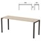 Стол на металлокаркасе "Арго", 1800х600х760 мм, ясень шимо (КОМПЛЕКТ) 981373
