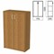 Шкаф закрытый "Арго", 770х370х1220 мм, орех (КОМПЛЕКТ) 981566
