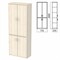 Шкаф закрытый "Арго", 770х370х2000 мм, ясень шимо (КОМПЛЕКТ) 981553