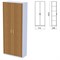 Шкаф закрытый "Бюджет", 716х349х1810 мм, орех французский (КОМПЛЕКТ) 981178