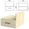 Тумба навесная для стола письменного "Канц" 400х442х320 мм, ящик, цвет дуб молочный, ТК32.15 640553