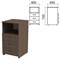 Тумба приставная "Канц", 400х450х750 мм, 3 ящика, полка, цвет венге (КОМПЛЕКТ) 980517