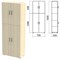Шкаф закрытый "Канц", 700х350х1830 мм, цвет дуб молочный (КОМПЛЕКТ) 980478