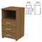 Тумба приставная "Канц", 400х450х750 мм, 3 ящика, полка, цвет орех пирамидальный, ТК31.9 640061