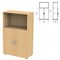 Шкаф полузакрытый "Канц", 700х350х1130 мм, цвет бук невский (КОМПЛЕКТ) 980025