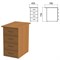 Тумба приставная "Монолит", 450х700х750 мм, цвет орех гварнери (КОМПЛЕКТ) 980073