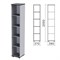 Шкаф (стеллаж) "Монолит", 370х390х2050 мм, 4 полки, цвет серый, КМ45.11 640176