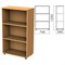 Шкаф (стеллаж) "Монолит", 740х390х1250 мм, 2 полки, цвет бук бавария, ШМ51.1 640203