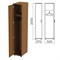 Шкаф для одежды "Монолит", 370х520х2050 мм, цвет орех гварнери, ШМ52.3 640184