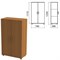 Шкаф закрытый "Монолит", 740х390х1250 мм, цвет орех гварнери (КОМПЛЕКТ) 980112