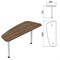 Стол приставной "Приоритет", 1600х600х750 мм, лагос, (КОМПЛЕКТ) 980366