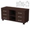 Тумба-креденция "Приоритет" 1200х446х600 мм, 6 ящиков, венге (КОМПЛЕКТ) 982179