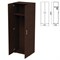 Шкаф для одежды "Приоритет" 720х438х2000 мм, венге (КОМПЛЕКТ) 982186