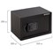 Сейф мебельный BRABIX "SF-200EL", 200х310х200 мм, электронный замок, черный, 291145, S103BR211214 291145