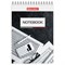 Блокнот МАЛЫЙ ФОРМАТ А6 97х145 мм, 40 л., гребень, картон, клетка, BRAUBERG, "Идеальный офис", 129823 129823