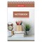 Блокнот МАЛЫЙ ФОРМАТ А6 97х145 мм, 40 л., гребень, картон, клетка, BRAUBERG, "Идеальный офис", 129823 129823