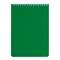 Блокнот А5 146х205 мм, 60 л., гребень, перфорация на отрыв, лакированный, BRAUBERG, Зеленый, 111272 111272