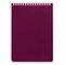 Блокнот А5 146х205 мм, 60 л., гребень, перфорация на отрыв, лакированный, BRAUBERG, Бордовый, 111271 111271